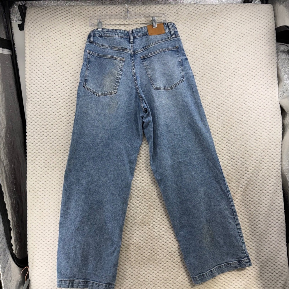American Tall Luna High Rise Wide Leg Jeans Womens 32x35 Blue Heritage Faded - Picture 12 of 16